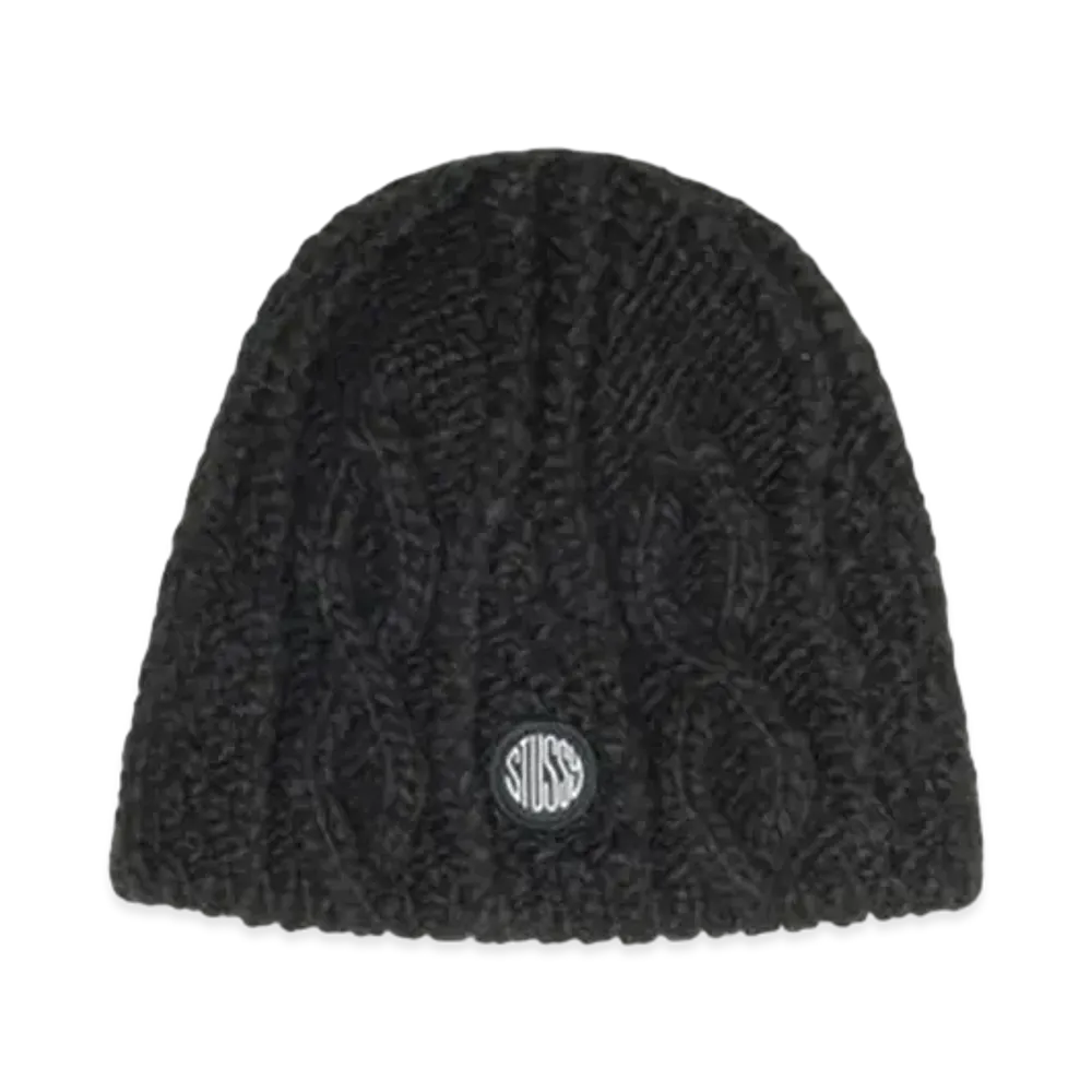 Stussy Skullcap Cable Knit "Black"