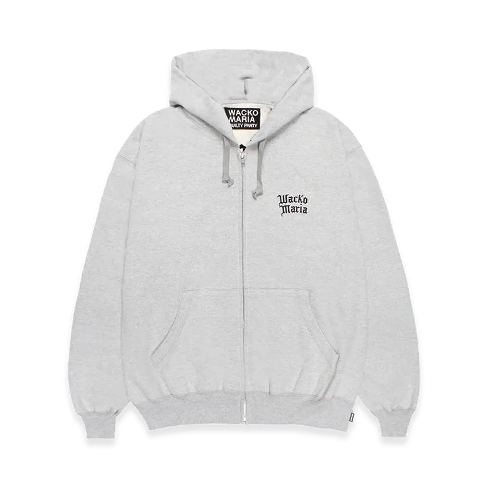 WACKO MARIA Heavy Weight Zip Hooded Sweat Shirt "Gray"