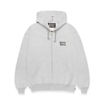 WACKO MARIA Heavy Weight Zip Hooded Sweat Shirt "Gray"