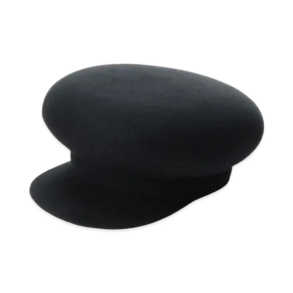 Yohji Yamamoto WOOL HAT BODY B BLOCKING CASQUETTE "Black"