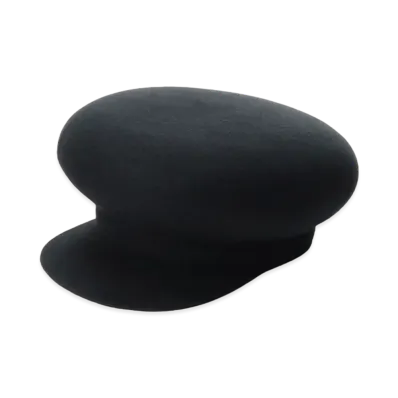 Yohji Yamamoto WOOL HAT BODY B BLOCKING CASQUETTE "Black"