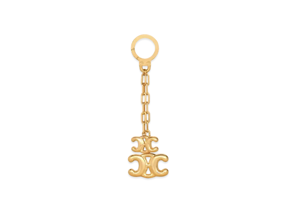 CELINE Helium Triomphe Charm in Brass "Gold"