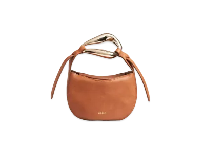 Chloe Kiss Small Bag In Small Grain Calfskin "Brown"