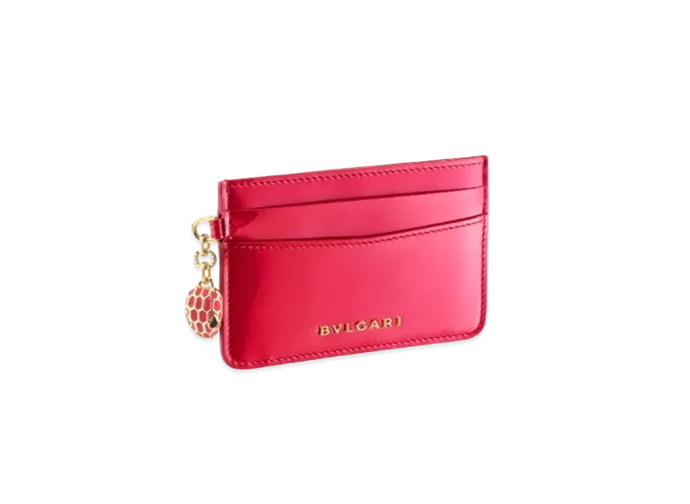 BVLGARI Serpenti Forever Card Holder "Red"