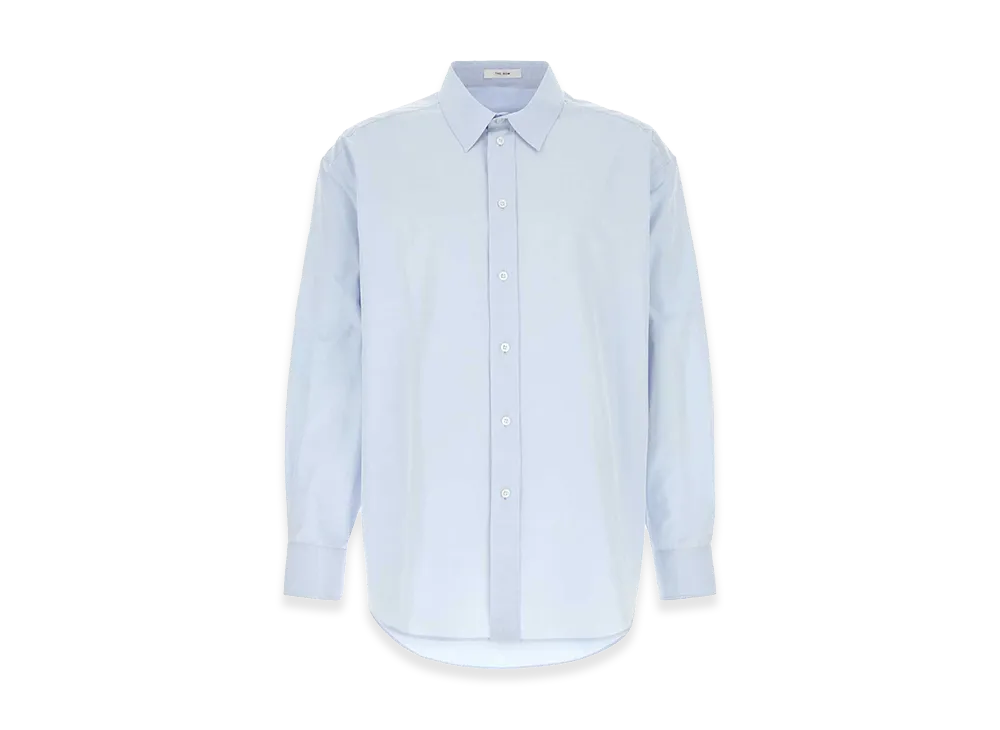 The Row Poplin Granada Shirt "Powder Blue/Light Blue"