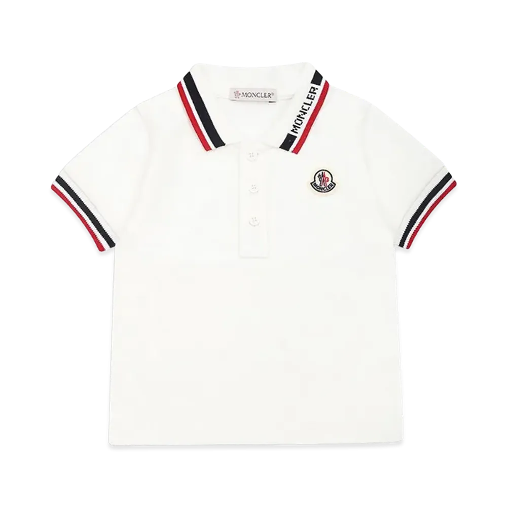 MONCLER Kids Polo Shirt "White"