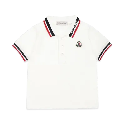 MONCLER Kids Polo Shirt "White"