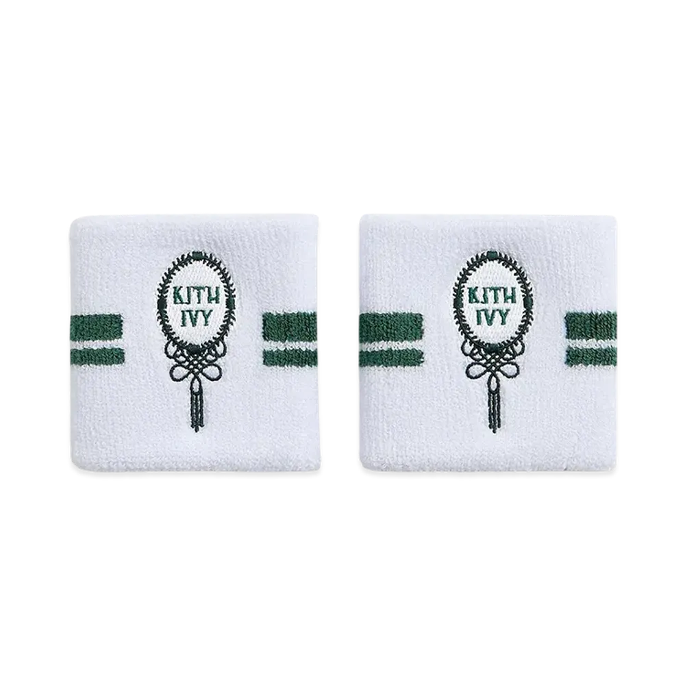 Kith Ivy For Wilson Terry Stripe Wristbands "White"