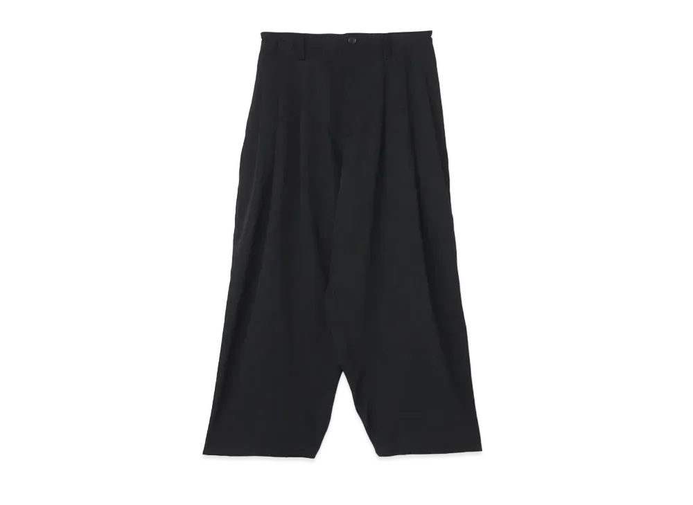 Yohji Yamamoto Pour Homme SIGNATURE EMBROIDERY 12TUCK PANTS "Black"