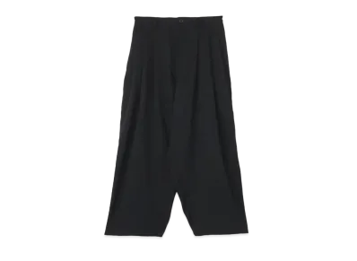 Yohji Yamamoto Pour Homme SIGNATURE EMBROIDERY 12TUCK PANTS "Black"