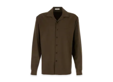 The Row Wool Kanta Shirt "Khaki/Green"
