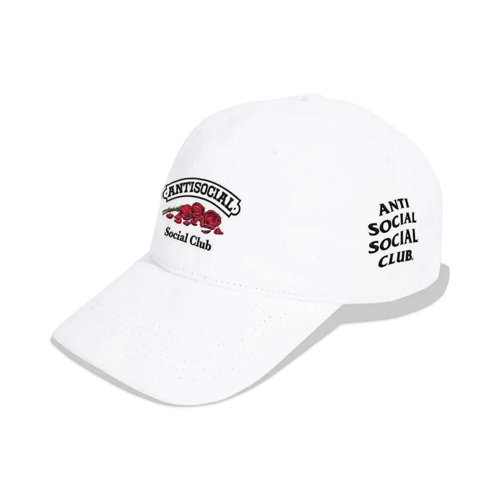ANTI SOCIAL SOCIAL CLUB Withered Dad Cap "White"