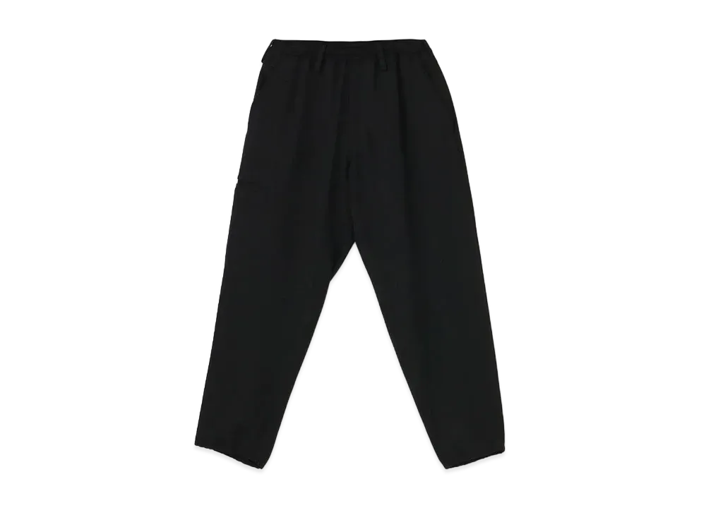 Yohji Yamamoto Pour Homme REGULATION ARMY GABARDINE DOUBLE RIB PIPING PANTS "Black"