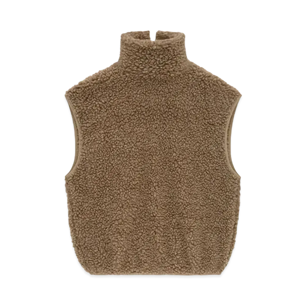 FEAR OF GOD ESSENTIALS Polar Fleece High Neck Muscle Tee "Dune"