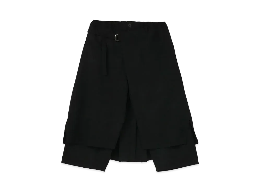 Yohji Yamamoto Pour Homme ARMY GABARDINE WRAP PANTS "Black"