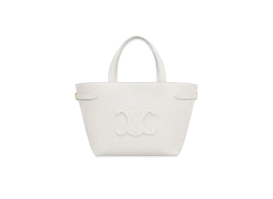 CELINE Mini Cabas Anais Cuir Triomphe in Grained Calfskin "Rice"