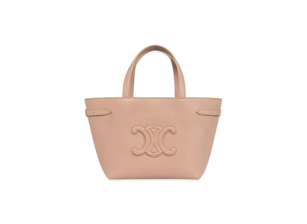 CELINE Mini Cabas Anais Cuir Triomphe in Grained Calfskin "Soft Peach"