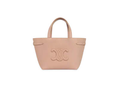 CELINE Mini Cabas Anais Cuir Triomphe in Grained Calfskin "Soft Peach"