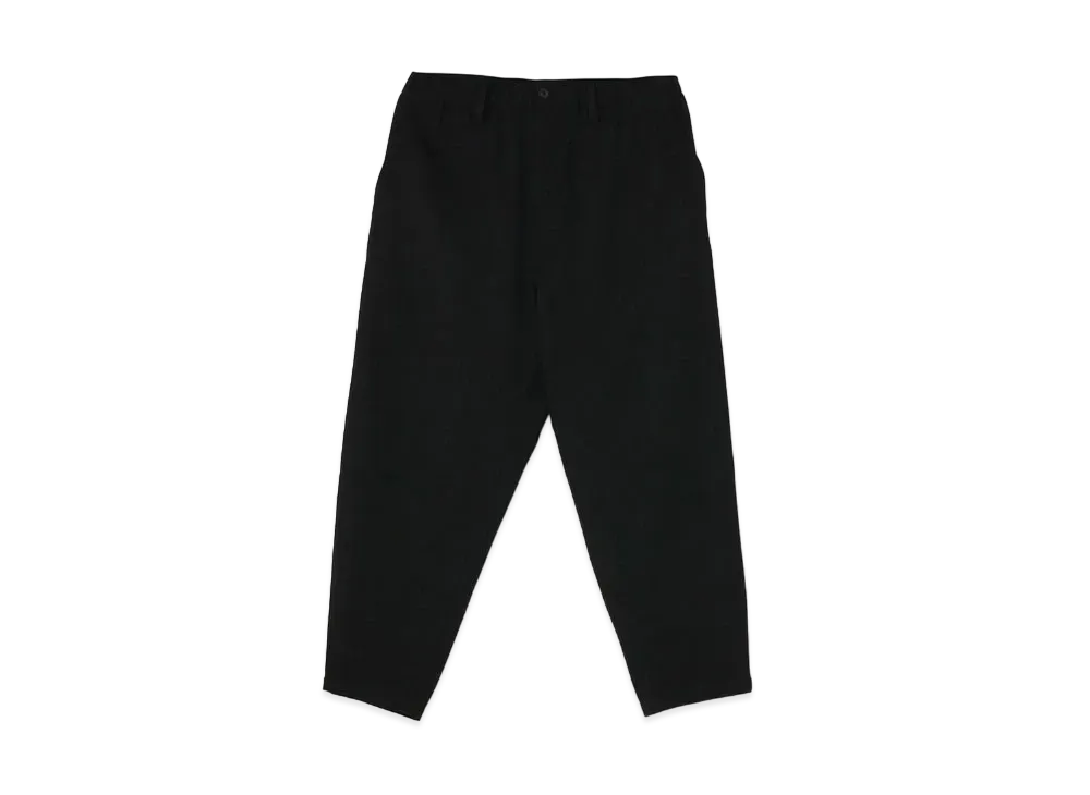Yohji Yamamoto Pour Homme ARMY GABARDINE DOUBLE STITCH ELASTIC PANTS "Black"