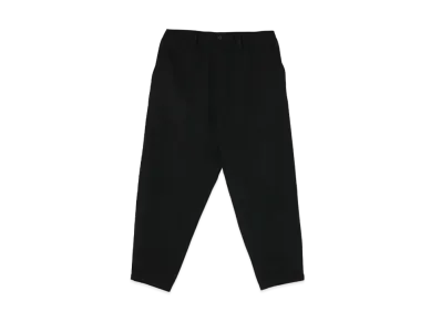 Yohji Yamamoto Pour Homme ARMY GABARDINE DOUBLE STITCH ELASTIC PANTS "Black"