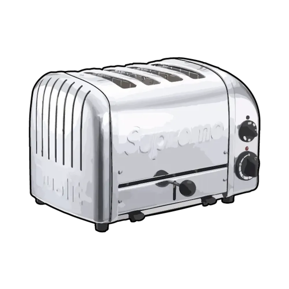 Supreme x Dualit 4-Slice Toaster "Chrome"