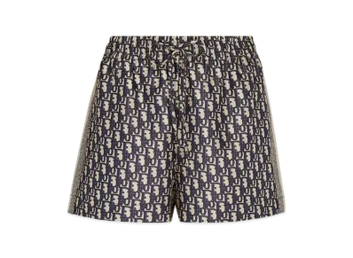 Dior Women's Chez Moi Shorts Silk Twill "Blue"