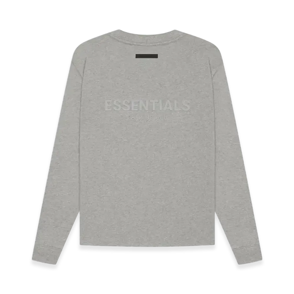 FEAR OF GOD Fear Of God Essentials Long Sleeve T-Shirt "Dark Heather Oatmeal"