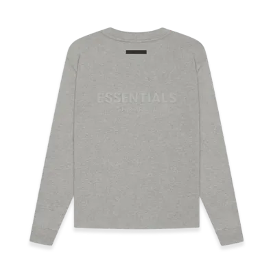 FEAR OF GOD Fear Of God Essentials Long Sleeve T-Shirt "Dark Heather Oatmeal"
