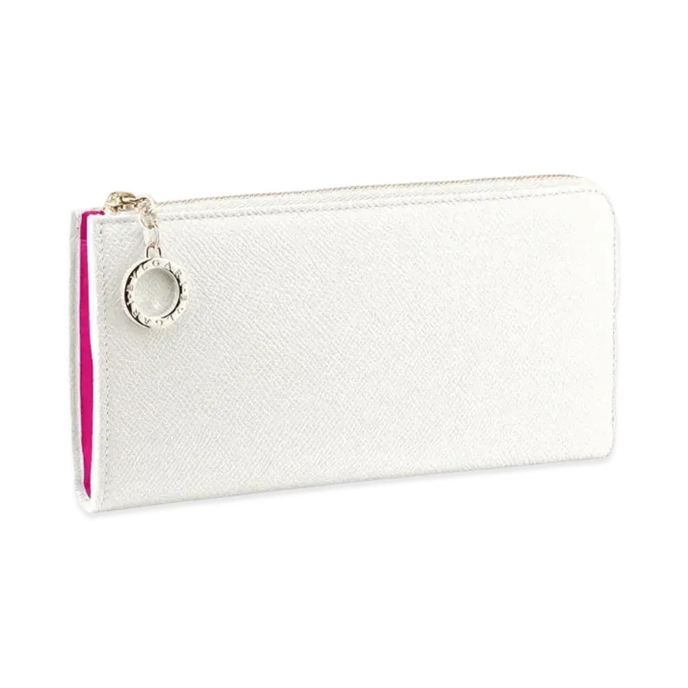 BVLGARI BVLGARI Zip Wallet "White"