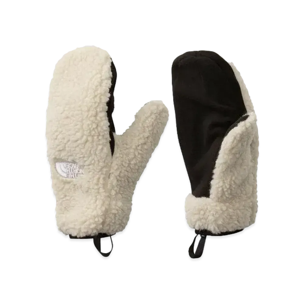 The North Face Reversible Extreme Pile Mitts "OatmealxTNF Green"