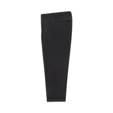 WACKO MARIA x Dormeuil / Pleated Trousers (Type-2) "Black"