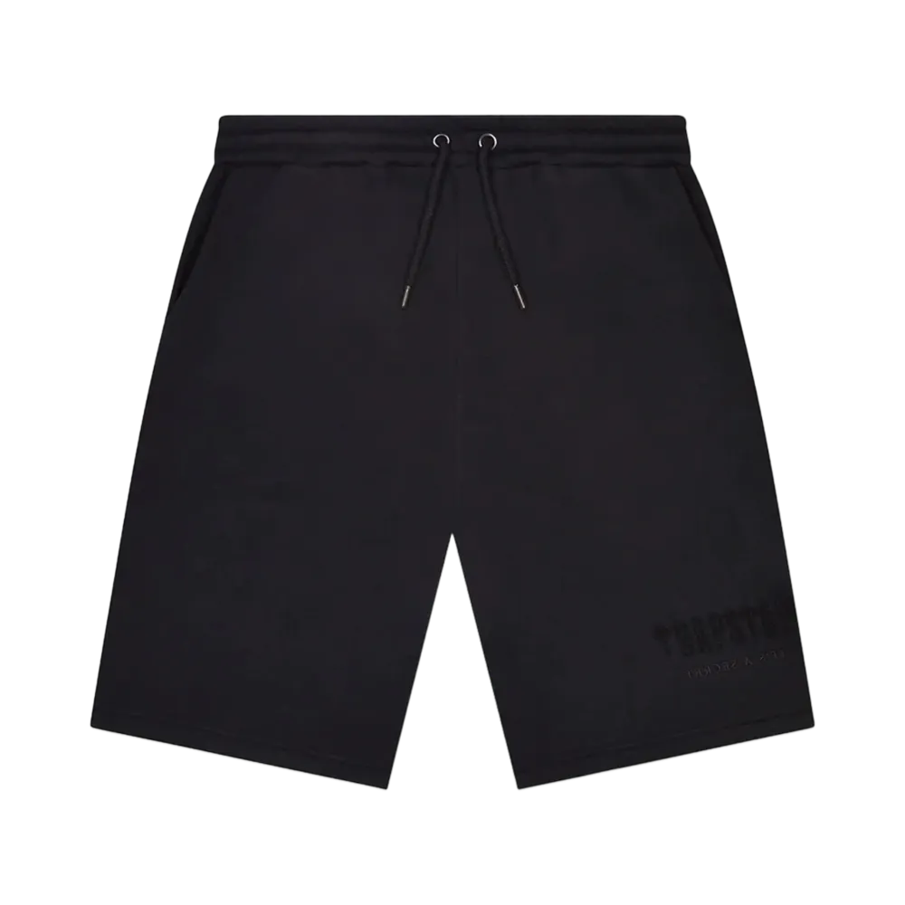 TRAPSTAR Decoded Chenille Shorts "Blackout"