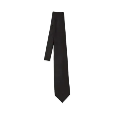 AURALEE Super Light Wool Tie "Black"