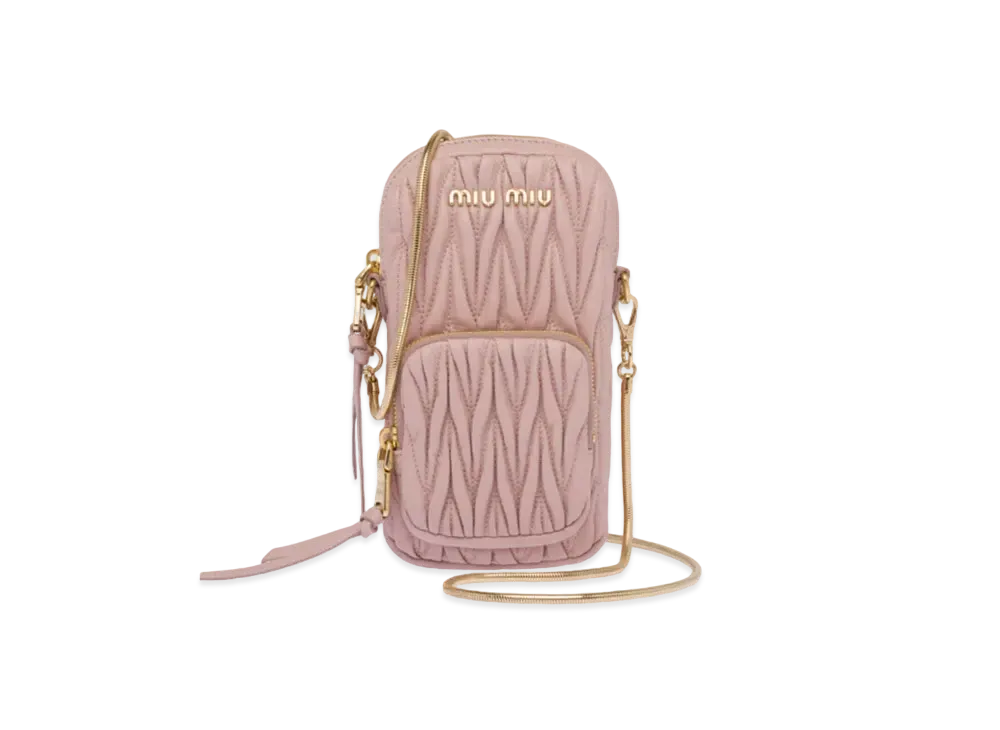 MIU MIU Materassenapa Leather Mini Bag "Opal"