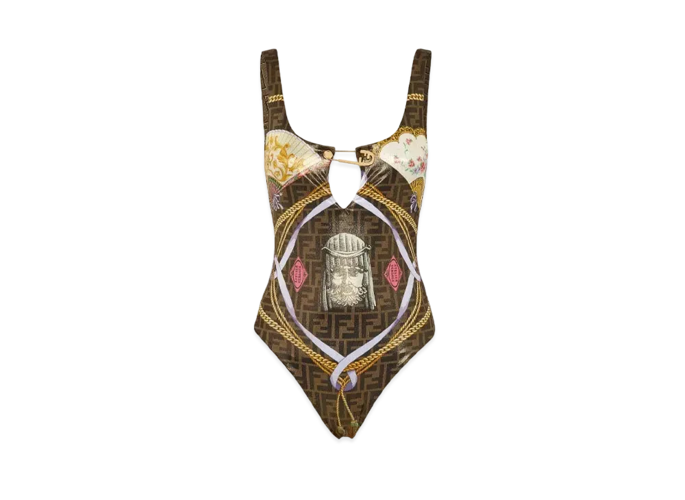 FENDI x Versace Fendace Multicolor Lycra Swimsuit "Multicolor"