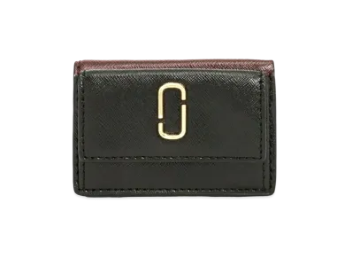 Marc Jacobs The Snapshot Mini Trifold "Black/Chianti"