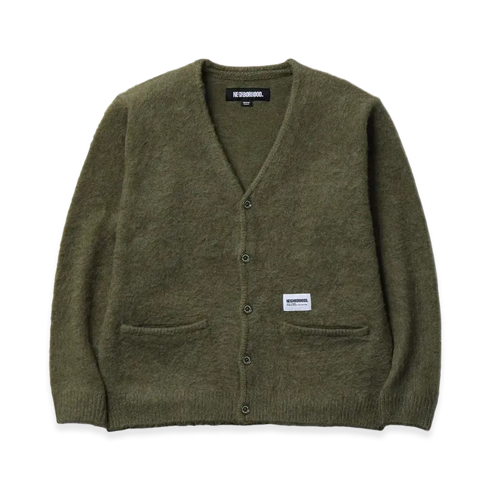 NEIGHBORHOOD Mohair Cardigan "Olive Drab"