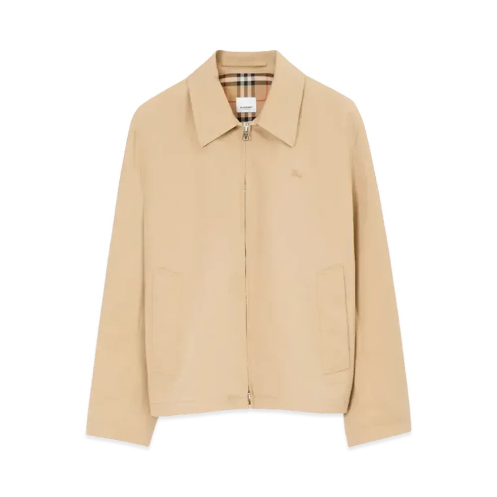 Burberry Men's Gabardine Harrington Jacket "Honey"