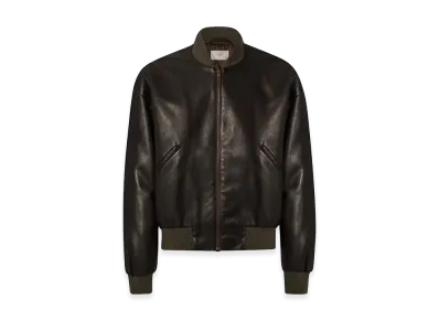 The Row Setsen Leather Jacket "Coffee"
