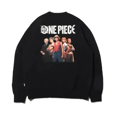 atmos x ONE PIECE x INCRM Sweatshirts "Black"
