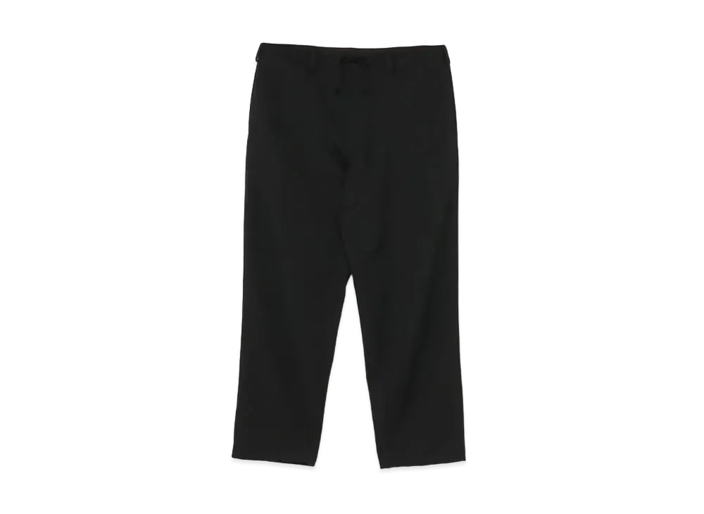 Yohji Yamamoto Pour Homme REGULATION W/GABARDINE SLIM STRING PANTS "Black"