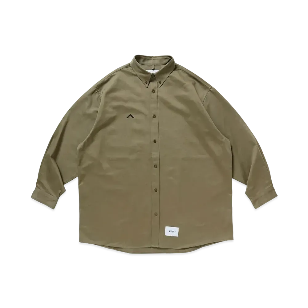 WTAPS Bd 01 / LS / Cotton. Twill "Olive Drab"