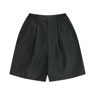 COMME des GARCONS HOMME Polyester Ramie Poplin Pants "Black"