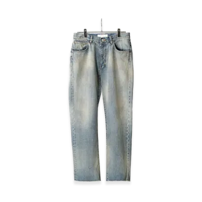ANCELLM Cut-Off Length Denim Pants "Indigo"