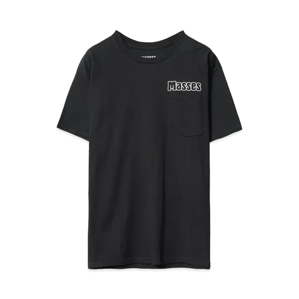 MASSES T-SHIRT SKULL HAT "BLACK"