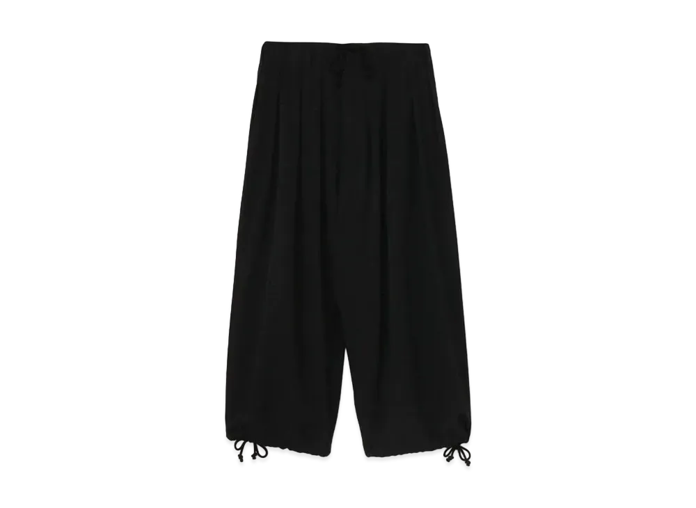 Yohji Yamamoto Pour Homme W/GABARDINE REGULAR BALLOON PANTS "Black"