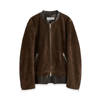 OUR LEGACY Drift Jacket "Wenge Brown Wet Suede"