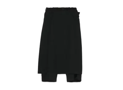 Yohji Yamamoto Pour Homme W/GABARDINE WRAP PANTS "Black"