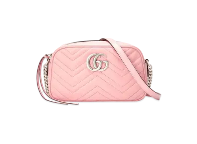GUCCI GG Marmont Small Shoulder Bag "Pastel Pink"