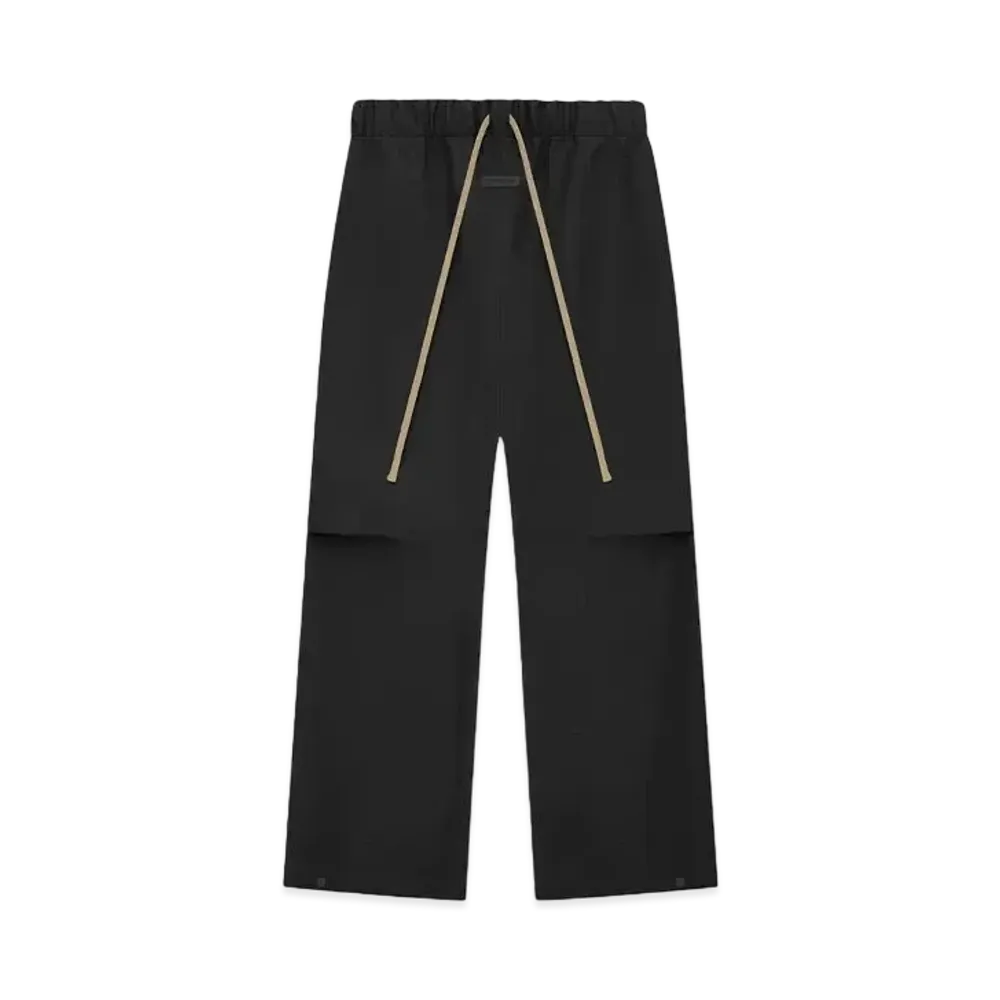 FEAR OF GOD ESSENTIALS Rubber Knee Pleat Wide Leg Pant "Black"